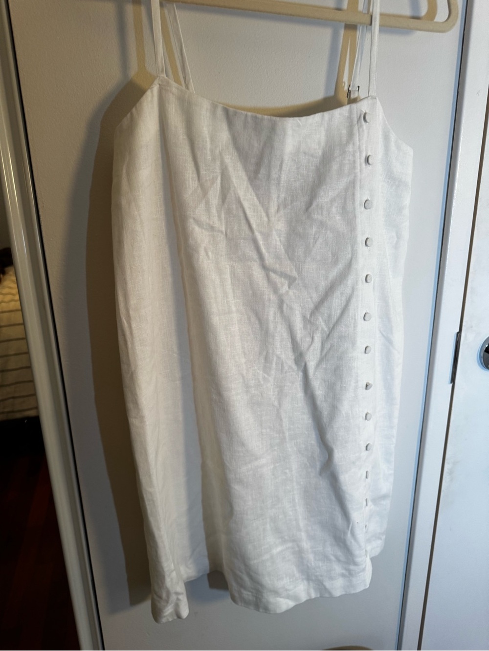 Abercrombie & Fitch White Mini Slip Dress - Picture 6 of 7